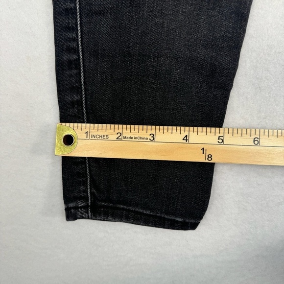 Hollister Super Skinny Crop Jeans Womens Size 1/25 Black Wash High Rise - Picture 12 of 13
